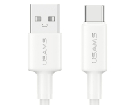 USAMS Kabek U90 3A USB-A do USB-C biały - 1569160 - zdjęcie 1